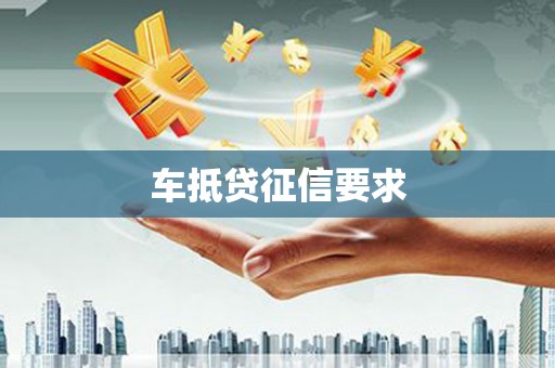 通城车抵贷征信要求