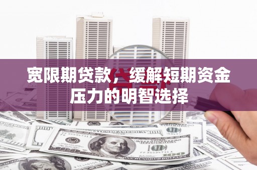双桥宽限期贷款，缓解短期资金压力的明智选择