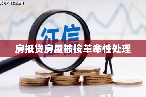 秦淮房抵贷房屋被按革命性处理