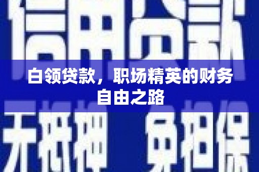 竹塘白领贷款，职场精英的财务自由之路