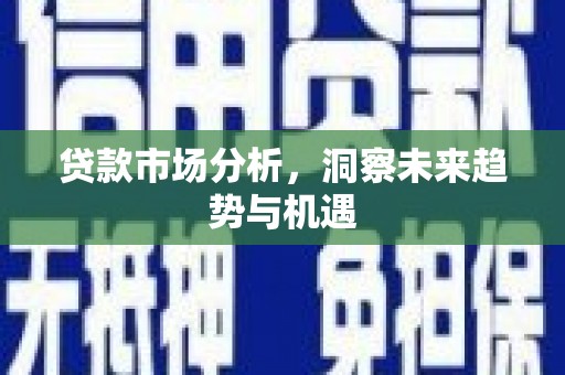 丹徒贷款市场分析，洞察未来趋势与机遇