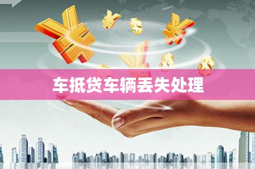 润州车抵贷车辆丢失处理