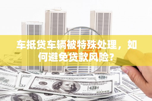 芳苑车抵贷车辆被特殊处理，如何避免贷款风险？