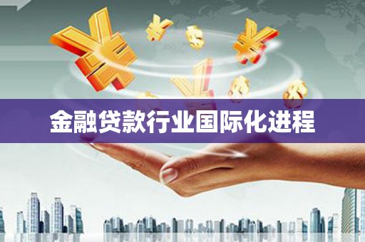 连南金融贷款行业国际化进程