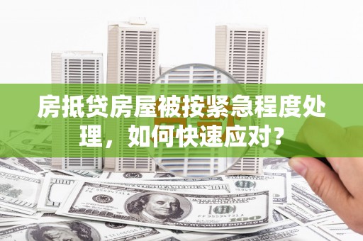 莘县房抵贷房屋被按紧急程度处理，如何快速应对？
