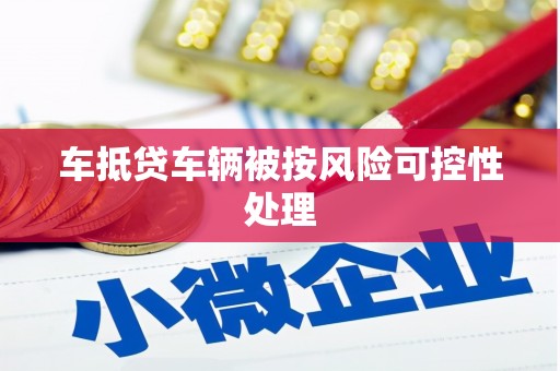 江西车抵贷车辆被按风险可控性处理
