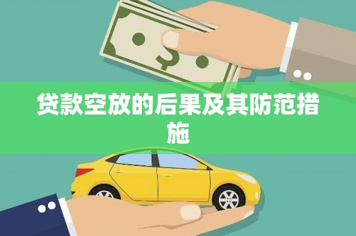 田阳贷款空放的后果及其防范措施