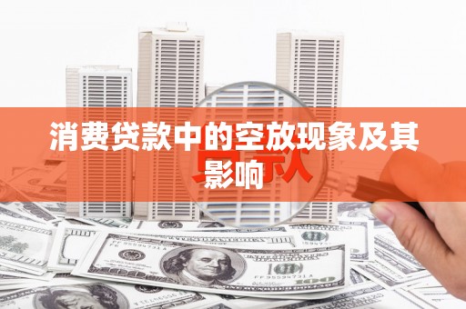 田阳消费贷款中的空放现象及其影响