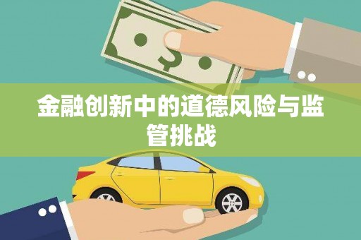 滴道金融创新中的道德风险与监管挑战
