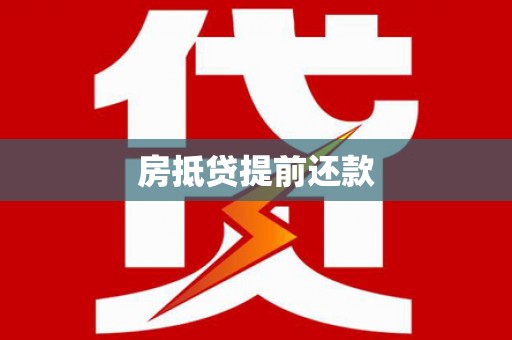 镇康房抵贷提前还款