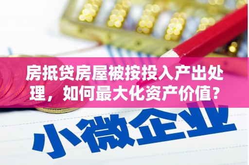 陇川房抵贷房屋被按投入产出处理，如何最大化资产价值？