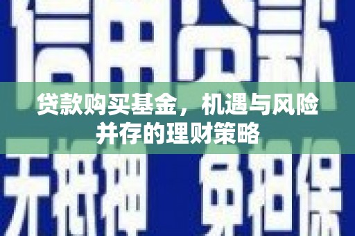 苏澳贷款购买基金，机遇与风险并存的理财策略