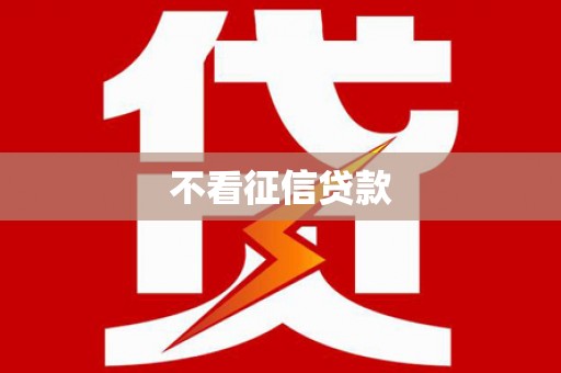 延平不看征信贷款